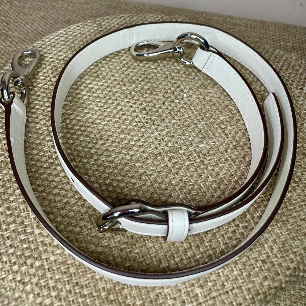 White Replacement Crossbody or Shoukder Strap 36” as pictured -adjustable - Picture 2 of 3